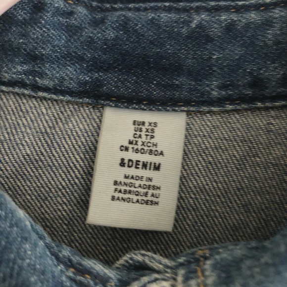 H&M HIGH LOW DENIM DRESS - Picture 4 of 4